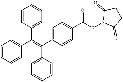 2,5-Dioxo-1-pyrrolidinyl 4-(1,2,2-triphenylethenyl)benzoate Struktur