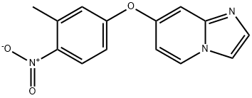 7-(3-methyl-4-nitrophenoxy)imidazo[1,2-a]pyridine* Struktur