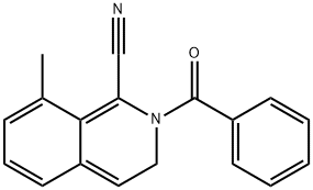 2-benzoyl-8-methyl-2,3-dihydroisoquinoline-1-carbonitrile* Struktur