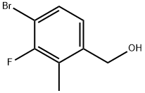 (4-Bromo-3-fluoro-2-methylphenyl)methanol,2012740-55-3,结构式