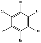 2,3,5,6-四溴-4-氯苯酚 结构式