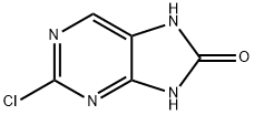 8H-Purin-8-one, 2-chloro-7,9-dihydro-,20190-11-8,结构式
