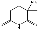 3-Amino-3-methylpiperidine-2,6-dione Structure