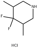 4,4-difluoro-3,5-dimethylpiperidine hydrochloride Structure