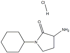 3-amino-1-cyclohexylpyrrolidin-2-one hydrochloride Structure