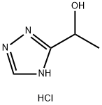 1-(4H-1,2,4-三唑-3-基)乙烷-1-醇盐酸 结构式