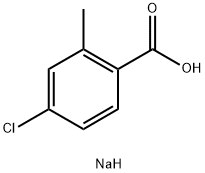 Sodium 4-chloro-2-methylbenzoate 化学構造式