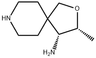 (3R,4R)-3-methyl-2-oxa-8-azaspiro[4.5]decan-4-amine Structure