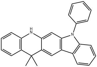 13,13-DIMETHYL-7-PHENYL-7,13-DIHYDRO-5H-INDOLO[3,2-B]ACRIDINE, 2055831-73-5, 结构式