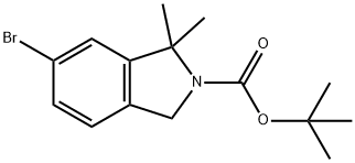 2H-Isoindole-2-carboxylic acid, 6-bromo-1,3-dihydro-1,1-dimethyl-, 1,1-dimethylethyl ester,2055840-81-6,结构式