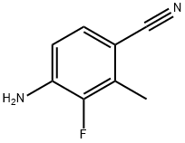 Benzonitrile, 4-amino-3-fluoro-2-methyl-, 2055841-26-2, 结构式