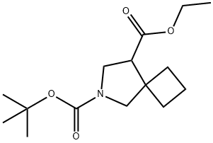 6-Azaspiro[3.4]octane-6,8-dicarboxylic acid, 6-(1,1-dimethylethyl) 8-ethyl ester|6-Azaspiro[3.4]octane-6,8-dicarboxylic acid, 6-(1,1-dimethylethyl) 8-ethyl ester