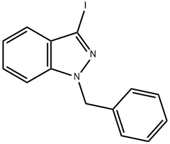 3-iodo-1-(phenylmethyl)-1H-indazole Structure