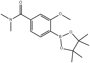 3-Methoxy-N,N-dimethyl-4-(tetramethyl-1,3,2-dioxaborolan-2-yl)benzamide Structure
