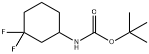 tert-butyl (3,3-difluorocyclohexyl)carbamate Structure