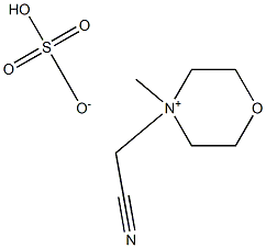 4-(cyanomethyl)-4-methylmorpholin-4-ium hydrogen sulfate Structure