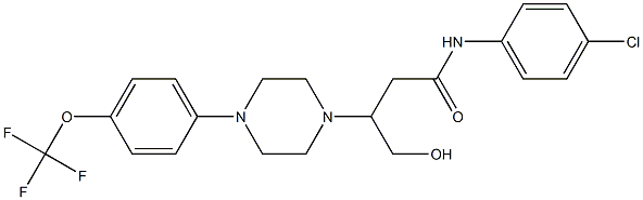 2086257-77-2 N-(4-chlorophenyl)-4-hydroxy-3-(4-(4-(trifluoromethoxy)phenyl)piperazin-1-yl)butanamide