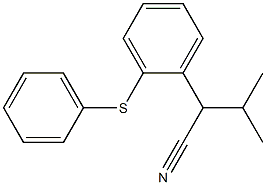 3-methyl-2-(2-(phenylthio)phenyl)butanenitrile 结构式