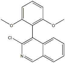 3-氯-4-(2,6-二甲氧基苯基)异喹啉, 2088945-61-1, 结构式