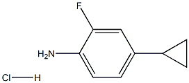 4-环丙基-2-氟苯胺盐酸 结构式