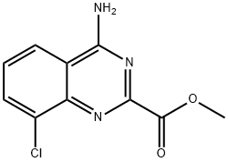methyl 4-amino-8-chloroquinazoline-2-carboxylate 化学構造式