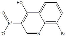8-bromo-3-nitroquinolin-4-ol Structure