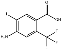 4-Amino-5-iodo-2-trifluoromethyl-benzoic acid Structure