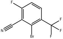 2-Bromo-6-fluoro-3-(trifluoromethyl)benzonitrile Structure