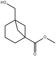 methyl 5-(hydroxymethyl)bicyclo[3.1.1]heptane-1-carboxylate 化学構造式