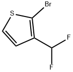 2-溴-3-(二氟甲基)噻吩 结构式