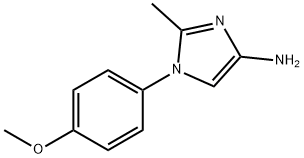 1-(4-methoxyphenyl)-2-methyl-1H-imidazol-4-amine Struktur