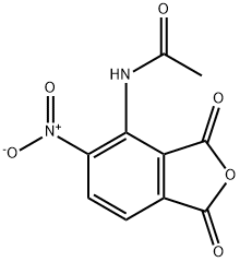 N-(5-Nitro-1,3-dioxo-1,3-dihydroisobenzofuran-4-yl)acetamide Structure