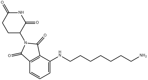 4-[(7-Aminoheptyl)amino]-2-(2,6-dioxopiperidin-3-yl)isoindoline-1,3-dione HCl, 2093387-55-2, 结构式