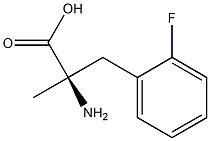 (2R)-2-amino-3-(2-fluorophenyl)-2-methylpropanoic acid 结构式