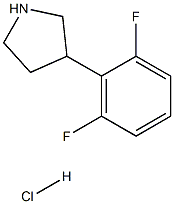 3-(2,6-difluorophenyl)pyrrolidine hydrochloride Structure