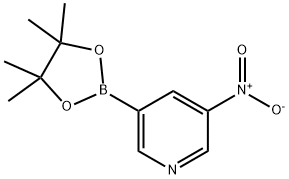 3-Nitro-5-(4,4,5,5-tetramethyl-1,3,2-dioxaborolan-2-yl)pyridine Structure