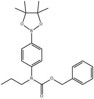 4-(N-Cbz-N-Propylamino)phenylboronic acid, pinacol ester Struktur