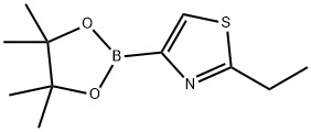 2-ethyl-4-(4,4,5,5-tetramethyl-1,3,2-dioxaborolan-2-yl)thiazole Structure