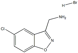 1-(5-chloro-1,2-benzoxazol-3-yl)methanamine hydrobromide Struktur