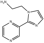 2-[2-(pyrazin-2-yl)-1H-imidazol-1-yl]ethan-1-amine Struktur