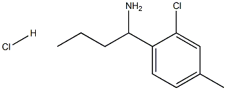 1-(2-Chloro-4-methylphenyl)butan-1-amine hydrochloride Structure