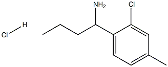 1-(2-Chloro-4-methylphenyl)butan-1-amine hydrochloride 结构式