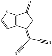 2-(6-Oxo-5,6-dihydro-cyclopenta[b]thiophen-4-ylidene)-malononitrile Structure