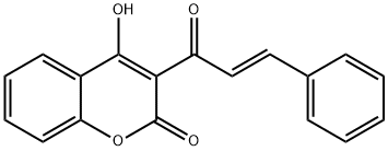 3-cinnamoyl-4-hydroxy-2H -chromen-2-one Structure