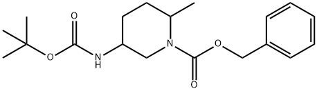 benzyl 5-((tert-butoxycarbonyl)amino)-2-methylpiperidine-1-carboxylate Structure