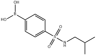 B-[4-[[(2-methylpropyl)amino]sulfonyl]phenyl]Boronic acid Struktur