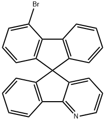 Spiro[9H-fluorene-9,5'-[5H]indeno[1,2-b]pyridine], 4-bromo- Struktur