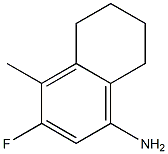 3-Fluoro-4-methyl-5,6,7,8-tetrahydronaphthalen-1-amine 化学構造式
