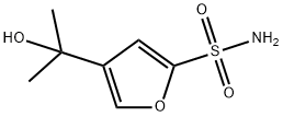 4-(2-HYDROXYPROPAN-2-YL)FURAN-2-SULFONAMIDE 结构式