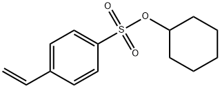 Benzenesulfonic acid, 4-ethenyl-, cyclohexyl ester Structure